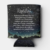 Reptilian Lizard Man Alien Extraterrestrial wird Dosenkühler (Rückseite)