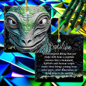 Reptilian Lizard Man Alien Extraterrestrial wird Keramikornament