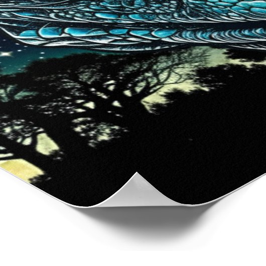 Reptilian Lizard Man Alien Extraterrestrial wird Poster (Ecke)