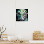 Reptilian Lizard Man Alien Extraterrestrial wird Poster (Küche)