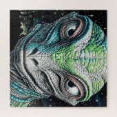 Reptilian Lizard Man Alien Extraterrestrial wird Puzzle (Horizontal)