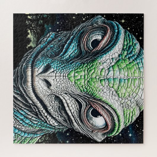 Reptilian Lizard Man Alien Extraterrestrial wird Puzzle (Horizontal)
