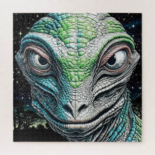 Reptilian Lizard Man Alien Extraterrestrial wird Puzzle