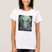 Reptilian Lizard Man Alien Extraterrestrial wird T-Shirt (Vorderseite)
