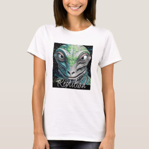Reptilian Lizard Man Alien Extraterrestrial wird T-Shirt