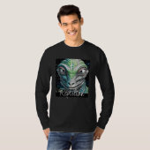 Reptilian Lizard Man Alien Extraterrestrial wird T-Shirt (Vorne ganz)