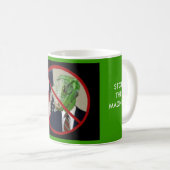 Reptilian-Präsident Coffee Mug Kaffeetasse (VorderseiteRechts)