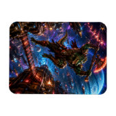 Reptilian Space Pirate — Savage Boarding Attack Magnet (Horizontal)