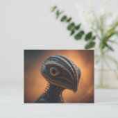 Reptilian UFO Postkarte (Stehend Vorderseite)