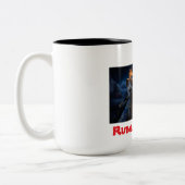 Reptilianer KI-Künstler von Ruben Taino Zweifarbige Tasse (Links)