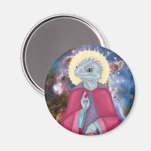 Reptilianer Magnet (Vorderseite/Rückseite)