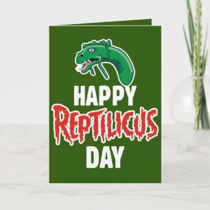 Reptilicus Day Feiertagskarte