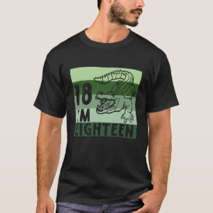 Reptilien 18. Geburtstag Krokodile Reptile Eigentü T-Shirt