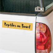 Reptilien an Bord Autoaufkleber (Auf Lkw)