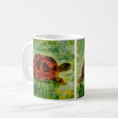 Reptilien Art Tortoise Kaffeetasse (Vorderseite Links)