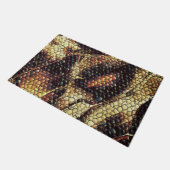 Reptilien der Haut mit gelblichen und dunklen Flec Fußmatte (Schrägansicht)