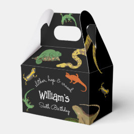 Reptilien, Eidechsen und Amphibien Kindergeburtsta Geschenkschachtel