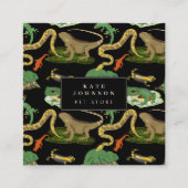 Reptilien, Eidechsen und Amphibien Tierladen Quadratische Visitenkarte (Vorderseite)