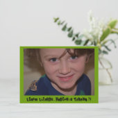 Reptilien-Geburtstagspartei Einladung (Stehend Vorderseite)