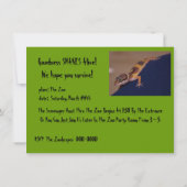 Reptilien-Geburtstagspartei Einladung (Rückseite)