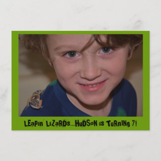 Reptilien-Geburtstagspartei Einladung