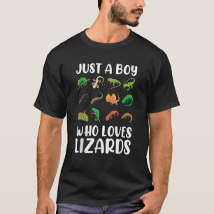 Reptilien-Kinder Eidechse Nur Ein Junge Der Eidech T-Shirt