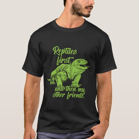 Reptilien Liebhaber T-Shirt (Vorderseite)