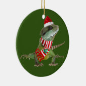 Reptilien mit Hutschuh Weihnachten Keramik Ornament (Rechts)