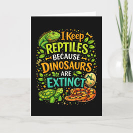 Reptilien regieren feiertagskarte