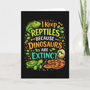 Reptilien regieren feiertagskarte