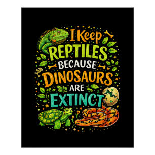 Reptilien regieren poster