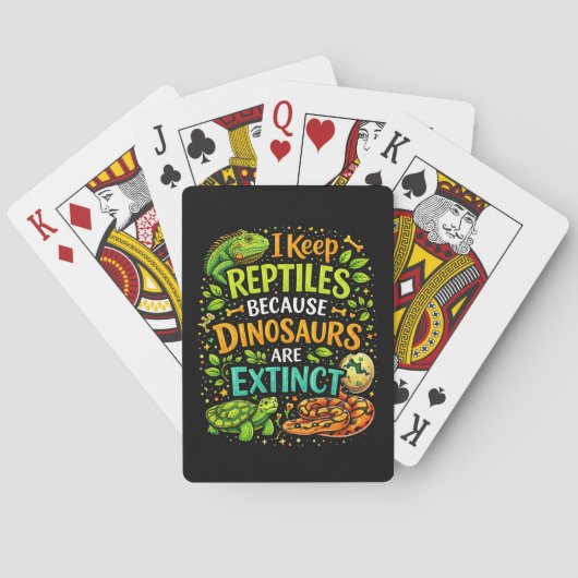Reptilien regieren spielkarten (Rückseite)