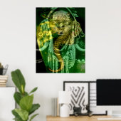 Reptilien-Schamane 2 Poster (Heimbüro)