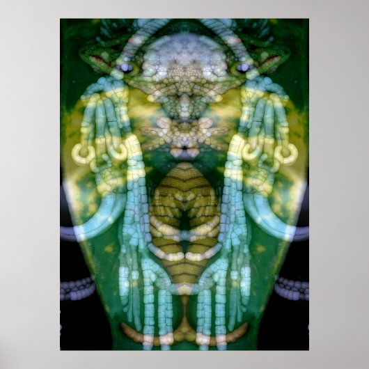 Reptilien-Schamane 3 Poster (Vorne)