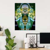 Reptilien-Schamane 3 Poster (Heimbüro)