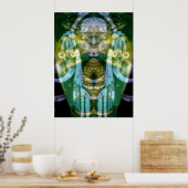 Reptilien-Schamane 3 Poster (Küche)