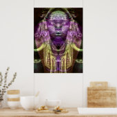Reptilien-Schamane 4 Poster (Küche)