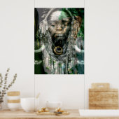 Reptilien-Schamane 5 Poster (Küche)