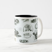 Reptilien, Schlangen und Eidechsen Zweifarbige Tasse (VorderseiteRechts)