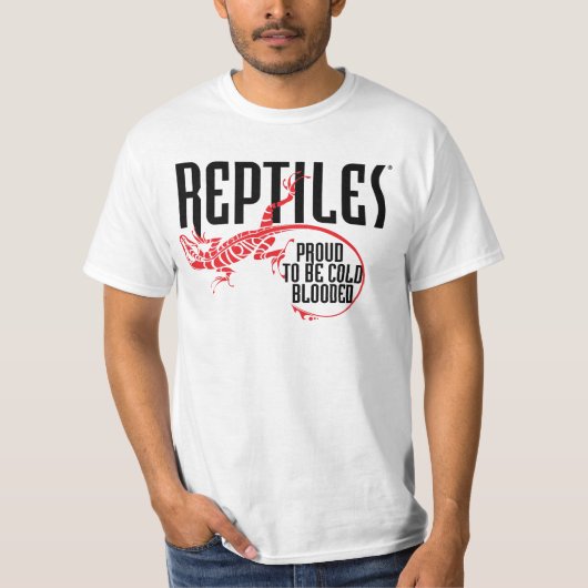 REPTILIEN - stolz, kaltblütig zu sein T-Shirt (Vorderseite)