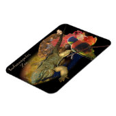 Reptilien und Vögel aus Indianapolis Zoo Magnet (Linke Seite)