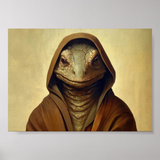 Reptilienhumanoid Poster (Vorne)