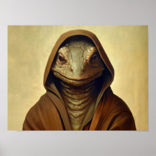 Reptilienhumanoid Poster