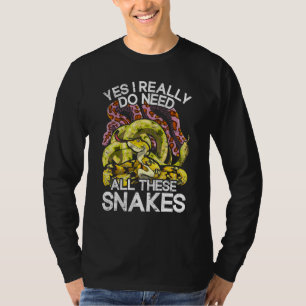 Reptilienpfleger Schlange Raubtier Tier Hausschlan T-Shirt