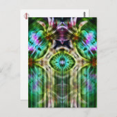 Reptilienspirale Postkarte (Vorne/Hinten)