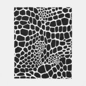 Reptilientienprint Fleecedecke (Vorderseite)