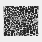 Reptilientienprint Fleecedecke (Vorderseite (Horizontal))