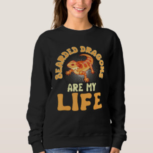 Reptilienziffer Bartete Drachen sind mein Leben bä Sweatshirt