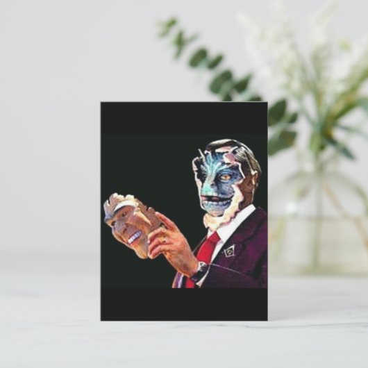 reptilisch postkarte (Stehend Vorderseite)