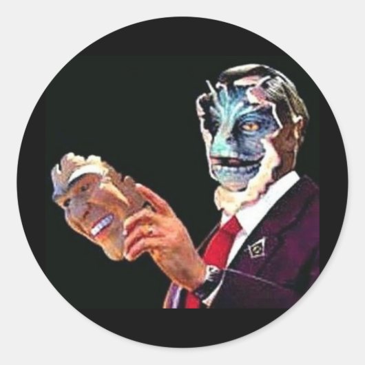 reptilisch runder aufkleber (Vorderseite)